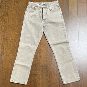Citizens Of Humanity Light Tan Straight Jeans